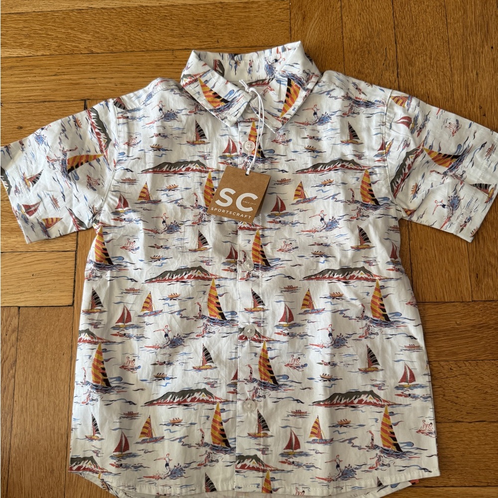 Sportscraft Kids Sayers cotton short sleeve shirt